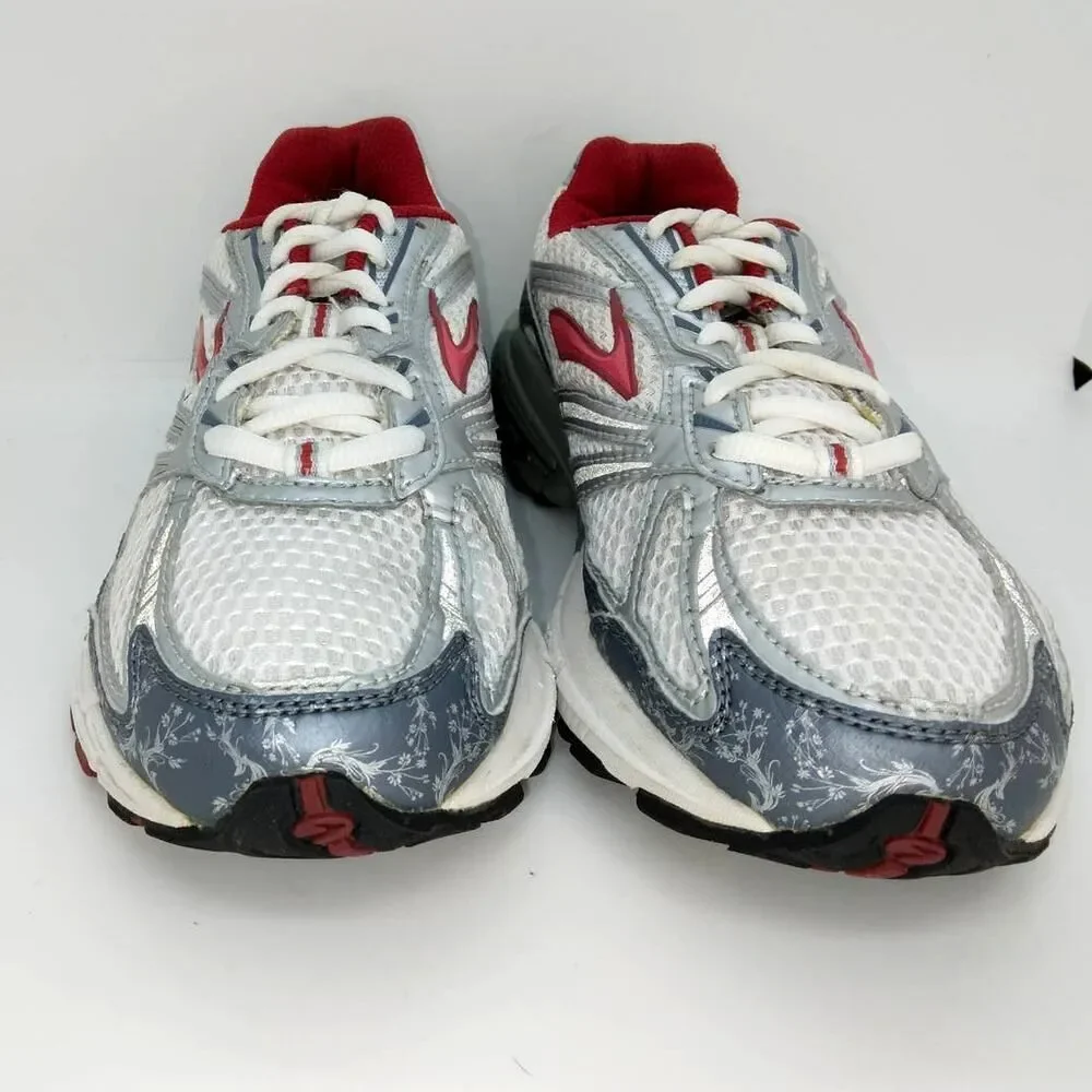 Brooks Adrenaline GTS 9 Women's Pre-owned White/Red Running Sneakers - sz. 6 1/2